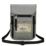 RFID Anti-Theft Travel Passport Crossbody Bag, Waterproof Multi-pocket Phone & Document Neck Pouch