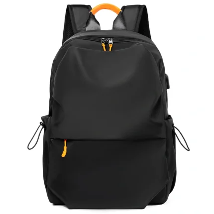 Breathable Pressure-Relief Multi-functional USB Laptop Backpack, Waterproof Contrast Commute & School Casual Bag
