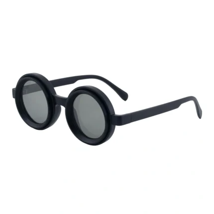 Minimalist Metal Double Bridge Pilot Gradient Gray Sunglasses Unisex