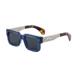 Minimalist Arrow Metal Splicing Thick Black Square Gradient Gray Sunglasses Unisex