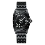 Triangular Skeleton Automatic Mechanical Men Steel Band Watch Multi-Function Calendar Waterproof Wristwatch - Image 9
