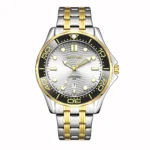 Diving Style Wave Dial Date Men Steel Band Watch Sports Waterproof Quartz Wristwatch - Image 7