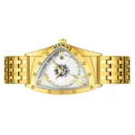 Triangular Skeleton Automatic Mechanical Men Steel Band Watch Multi-Function Calendar Waterproof Wristwatch - Image 4