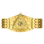 Triangular Skeleton Automatic Mechanical Men Steel Band Watch Multi-Function Calendar Waterproof Wristwatch - Image 8