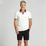 Modern Fit Color-Block Polo Shirt
