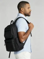 Multi-compartment Water Resistant Laptop Backpack, Large Capacity Casual Bag for Travel & School - Image 2