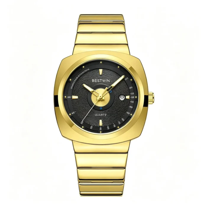 Square Scale Multi-Function Men Steel Band Watch Business Waterproof Quartz Wristwatch - Image 15