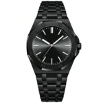 Octagon Rivet Color Dot Art Men Steel Band Watch Niche Trend Waterproof Quartz Wristwatch