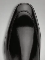 Men's Polished Leather Chelsea Boots Slip-On Ankle Dress Boots - Image 3