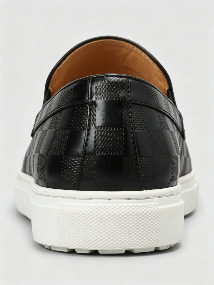 Men's Checkered Tassel Slip-On Casual Loafer Dress Shoes - Image 7