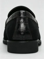 Men's Textured Strap Suede Tassel Dress Loafers - Image 13