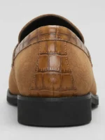 Men's Textured Strap Suede Tassel Dress Loafers - Image 8