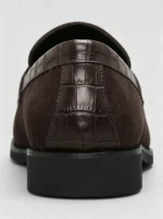 Men's Textured Strap Suede Tassel Dress Loafers - Image 3
