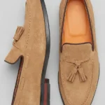Men's Suede Tassel Loafers Slip-On Casual Dress Shoes