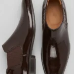 Men's Polished Leather Chelsea Boots Slip-On Ankle Dress Boots