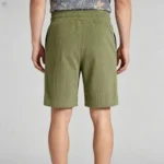Vintage Embroidered Leather-Patch Corduroy Drawstring Shorts - Image 17