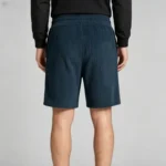 Vintage Embroidered Leather-Patch Corduroy Drawstring Shorts - Image 14