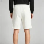 Vintage Embroidered Leather-Patch Corduroy Drawstring Shorts - Image 2