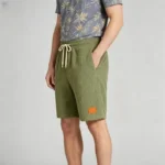 Vintage Embroidered Leather-Patch Corduroy Drawstring Shorts - Image 9