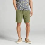 Vintage Embroidered Leather-Patch Corduroy Drawstring Shorts - Image 10