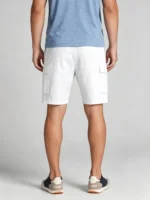 Men's Drawstring Elastic Waist Multi Cargo Pocket Knee Length Summer Casual Shorts - Image 2