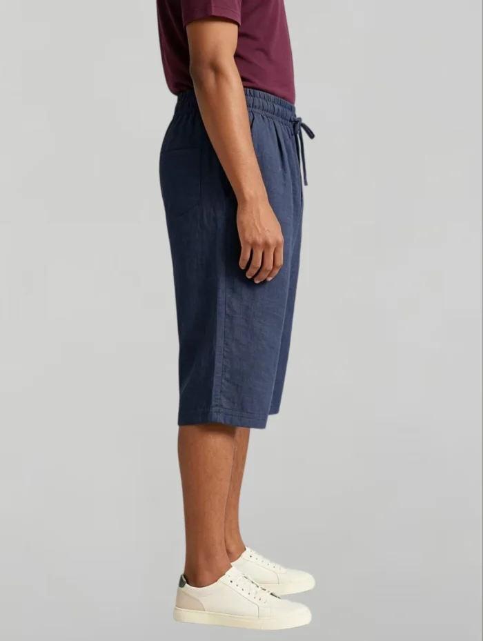 Modern Fit Linen Blend Cropped Pants - Image 20