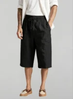 Modern Fit Linen Blend Cropped Pants - Image 17