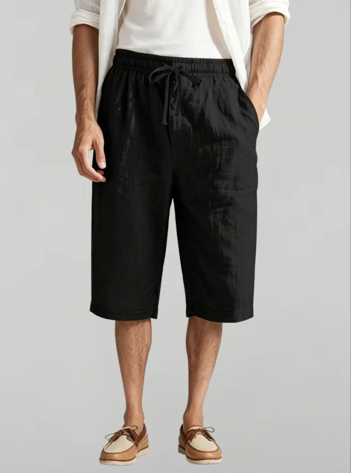 Modern Fit Linen Blend Cropped Pants - Image 15