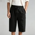 Modern Fit Linen Blend Cropped Pants - 图片 16
