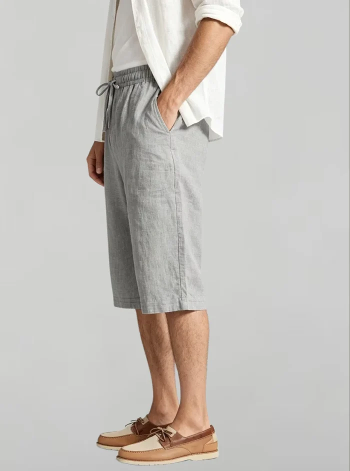 Modern Fit Linen Blend Cropped Pants - Image 14