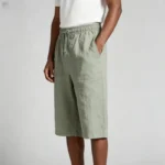 Modern Fit Linen Blend Cropped Pants - 图片 20