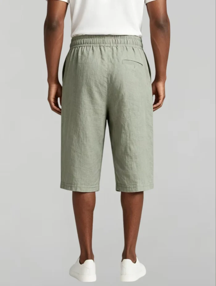 Modern Fit Linen Blend Cropped Pants - Image 10