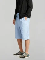 Modern Fit Linen Blend Cropped Pants - Image 5