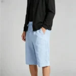 Modern Fit Linen Blend Cropped Pants - 图片 7