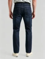 Men's Straight Fit Stretch Twill Chino Pants Business Casual Full Length Trousers - Image 2