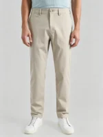 Men's Straight Fit Stretch Twill Chino Pants Business Casual Full Length Trousers - Image 8