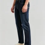 Men's Straight Fit Stretch Twill Chino Pants Business Casual Full Length Trousers