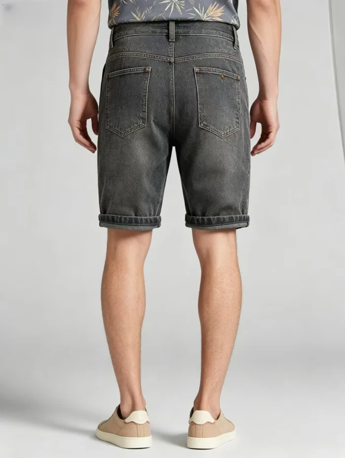 Modern Fit Star Denim Shorts - Image 2