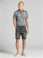 Modern Fit Star Denim Shorts - Image 3