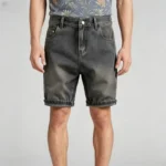 Modern Fit Star Denim Shorts - Image 2