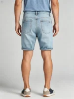 Modern Fit Star Denim Shorts - Image 6
