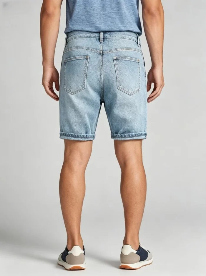 Modern Fit Star Denim Shorts - Image 6