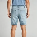 Modern Fit Star Denim Shorts