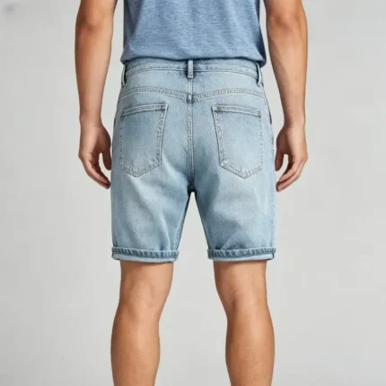 Modern Fit Star Denim Shorts