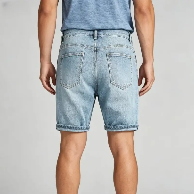 微信图片_20260609104316_613_8 Modern Fit Star Denim Shorts - Image 1