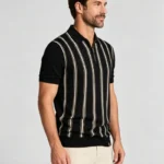 Modern Fit Striped Zip Knit Polo - Image 8