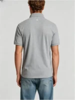 Delicate Crest Embroidery Lapel Polo, Slim Fit Casual Short Sleeve Top for Men - Image 21