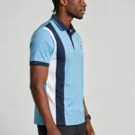Men's Stretch Sweat Wicking Side Color Block Embroidered Polo Multi Occasion Golf Travel Daily Top
