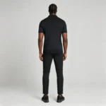 Men's Vertical Hollow Rib Two Button Short Sleeve Knit Polo Summer Business Casual Top - Image 22