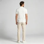 Men's Half Zip Rib Knit Polo - Image 5